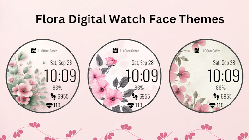 Flora Digital Watch Face ekran görüntüsü