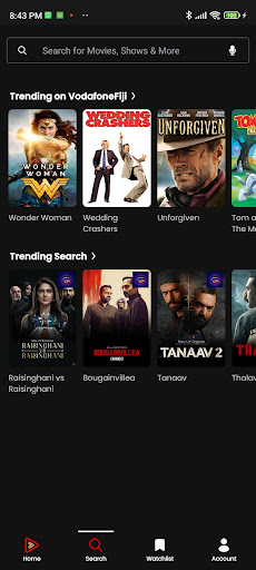 Vodafone Play TV ekran görüntüsü