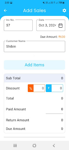 Luminar Mobile Billing App ekran görüntüsü