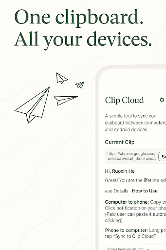 Clip Cloud - Clipboard Sync ekran görüntüsü
