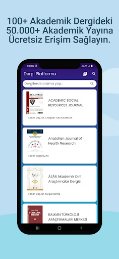 Dergi Platformu ekran görüntüsü