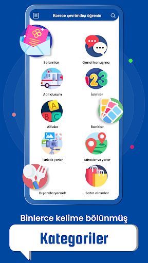 Korece çevrimdışı öğrenin ekran görüntüsü
