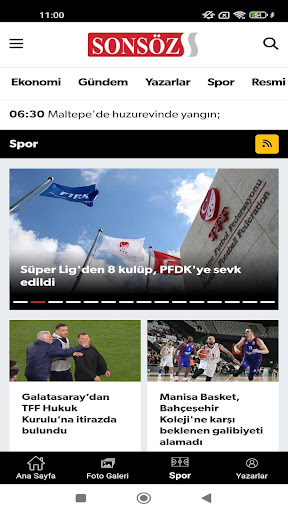SonSöz Gazetesi ekran görüntüsü
