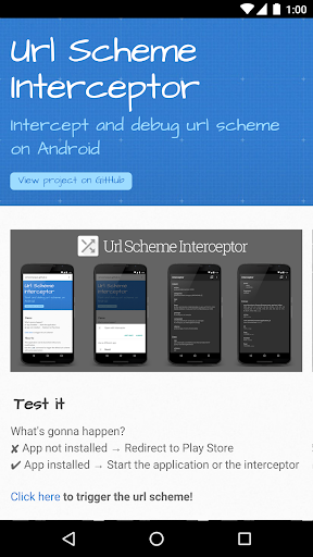 Url Scheme Interceptor ekran görüntüsü
