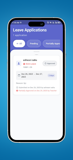 Parent Leave Approver App ekran görüntüsü