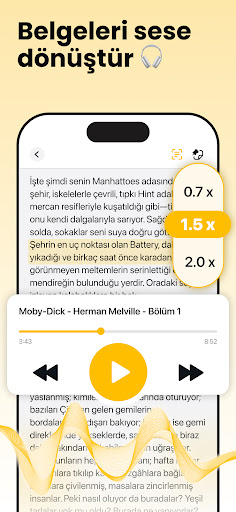 Listen AI: Metin Okuyucu ekran görüntüsü