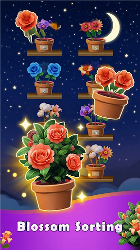 Magic Garden Flower Sort Game ekran görüntüsü