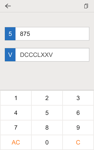 Roman Numerals Generator ekran görüntüsü