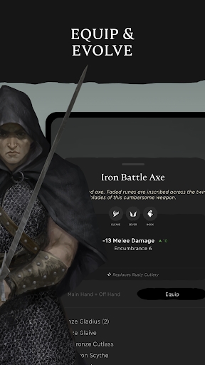Eldrum: Untold, Text-Based RPG ekran görüntüsü