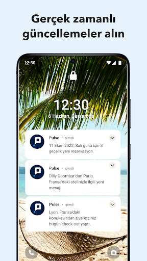 Booking.com ortaklarına Pulse ekran görüntüsü