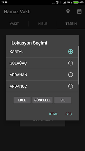 Namaz Vakti ekran görüntüsü