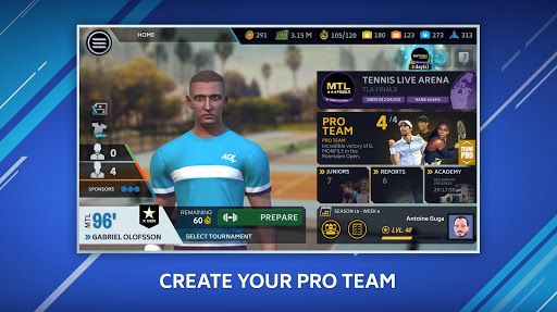 Tennis Manager Mobile ekran görüntüsü