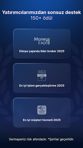 XM uygulaması: özgüvenli işlem ekran görüntüsü