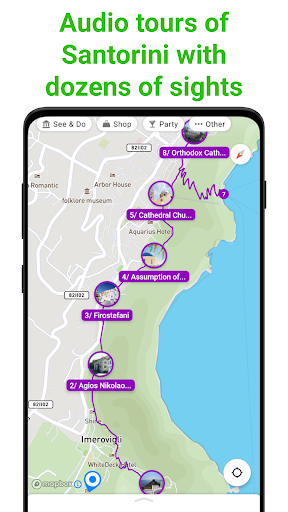 Santorini SmartGuide ekran görüntüsü