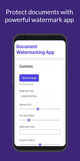 Document Watermarking App ekran görüntüsü
