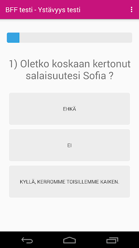 BFF testi : Kysely ystäville ekran görüntüsü