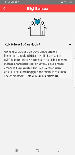 Türk Kızılay Mobil Kan Bağışı ekran görüntüsü