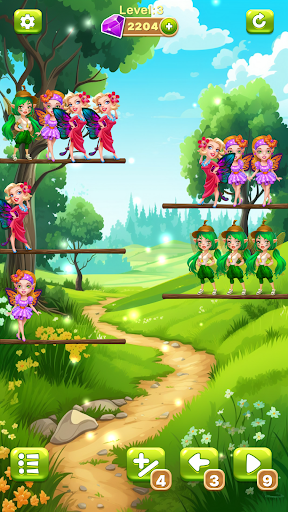 Sort princesses-fairy game ekran görüntüsü