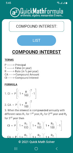 Quick Math Formula ekran görüntüsü