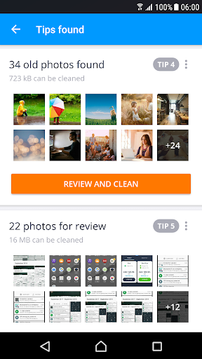 AVG Cleaner Lite ekran görüntüsü