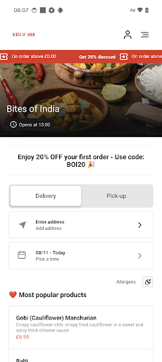 Bites of India Belfast ekran görüntüsü