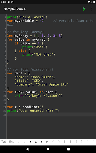 Sedona - Compiler for Swift ekran görüntüsü