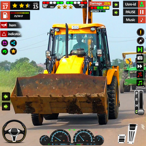 JCB oyunu kar ekskavatörü oyun