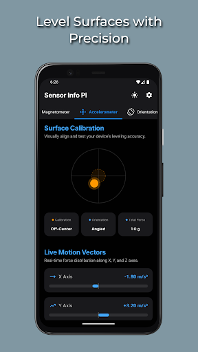 Sensor Info PI: Hardware Test ekran görüntüsü