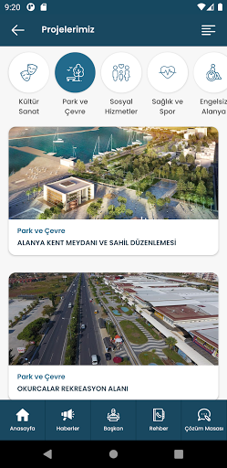 Alanya Belediyesi ekran görüntüsü