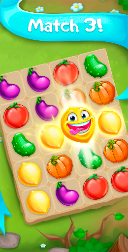 Funny Farm match 3 game ekran görüntüsü