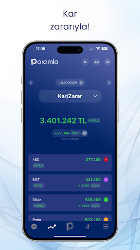 paramla - portföyünün değeri ekran görüntüsü