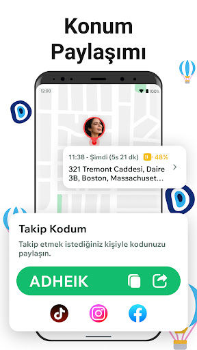 Telefon İzleyici, Aile Bulucu ekran görüntüsü