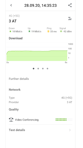 RTR-NetTest 3G/4G/5G IPv4/6 ekran görüntüsü