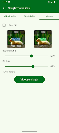 Video Kompresör: Çok Hızlı ekran görüntüsü