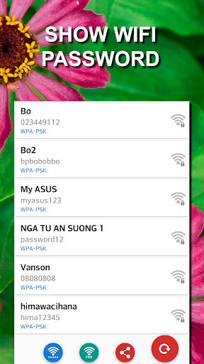 Wifi şifre kurtarma ekran görüntüsü