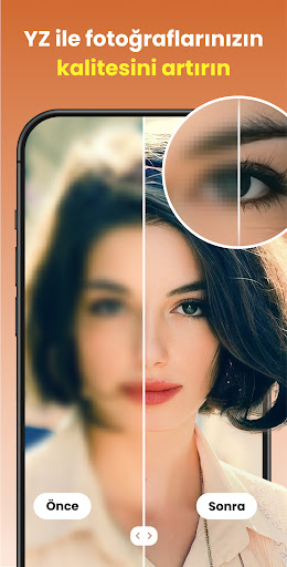 Fotoğraf Netleştirici: Enhance ekran görüntüsü