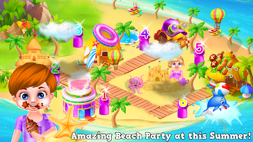 Beach Party Game for Kids ekran görüntüsü