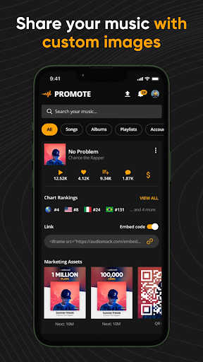 Audiomack Creator-Upload Music ekran görüntüsü