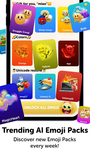 Emoji Up genmoji sticker maker ekran görüntüsü