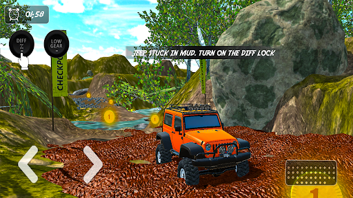 Offroad 4x4 Jeep Driving Games ekran görüntüsü
