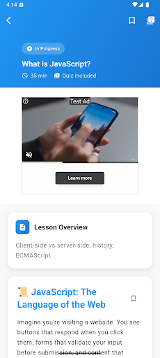 Learn JavaScript Programming ekran görüntüsü