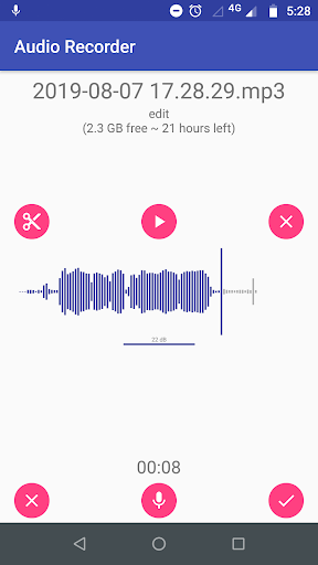 Audio Recorder Mp3 Dictaphone ekran görüntüsü