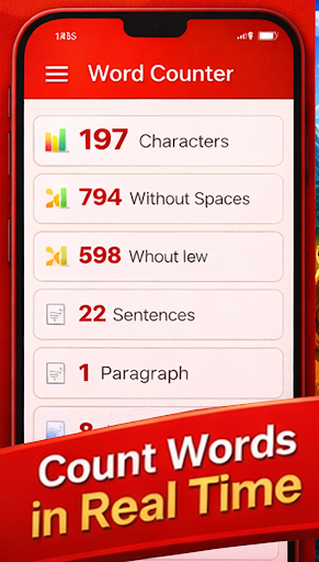 Word Counter & Character Count ekran görüntüsü