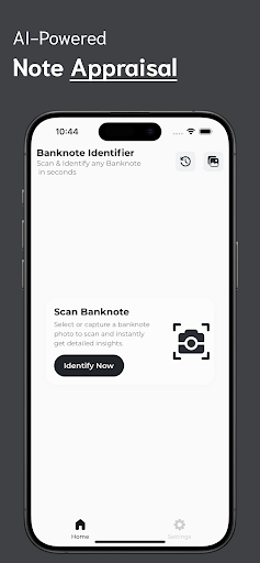 Banknote Identifier ekran görüntüsü
