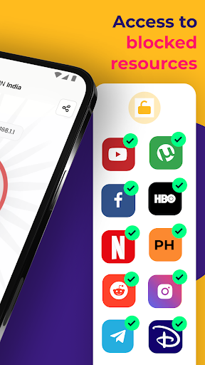 VPN India - get Indian IP ekran görüntüsü