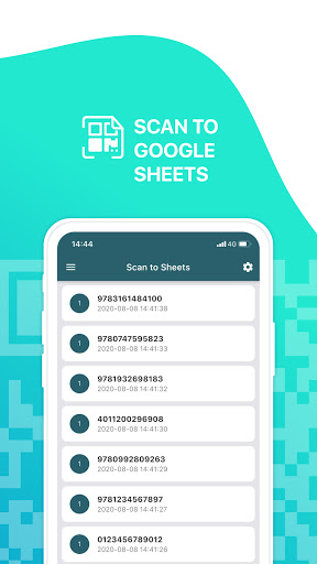 Scan to Sheets ekran görüntüsü