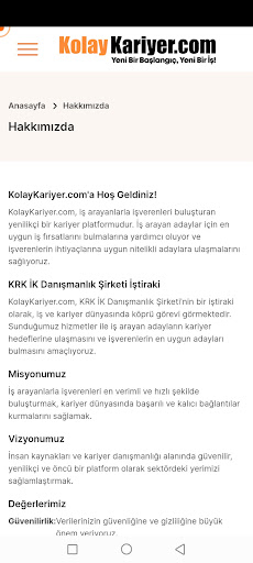 Kolay Kariyer ekran görüntüsü