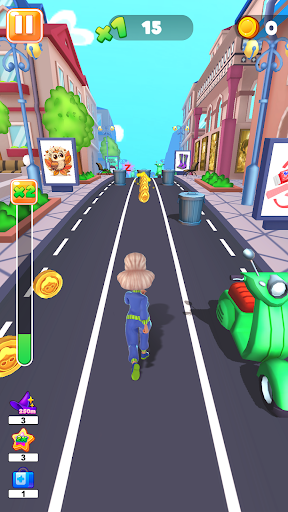 Granny Run 3D runner game ekran görüntüsü