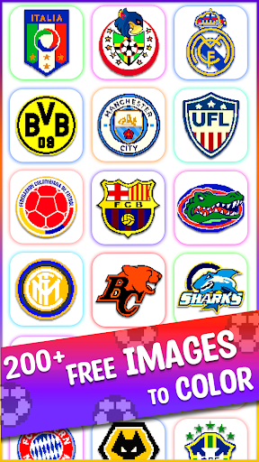 Football Logo Pixel Art ekran görüntüsü