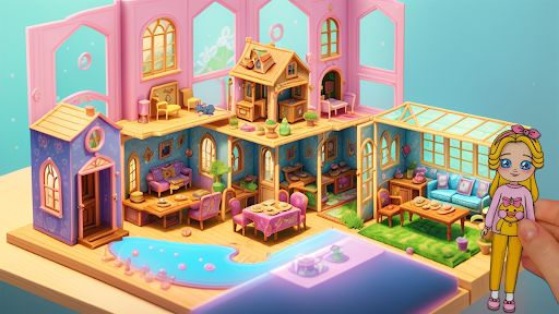 Doll House Design: Girls Games ekran görüntüsü